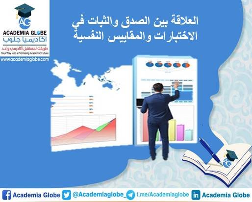 العلاقة بين الصدق والثبات في الاختبارات والمقاييس النفسية